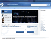 Tablet Screenshot of findacriminaldefenseattorney.com